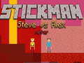 Spel Stickman Steve mot Alex Nether på nätet