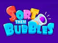 Spel Sortera dem bubblor på nätet