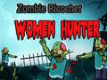 Spel Zombie Ricochet Kvinna Jägare på nätet