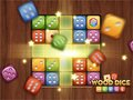Spel Sammanfogning av trä tärningar på nätet