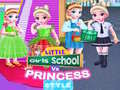 Spel Lilla Flickor Skola vs Prinsessstil på nätet