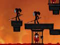 Spel Ninja Stickman Krigare HTML5 på nätet