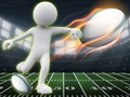 Spel Stickman Rugby Spring och Sparka på nätet