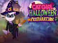 Spel Kattflickans Halloween Förberedelse på nätet