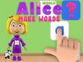 Spel Alices Värld: Skapa Ord på nätet