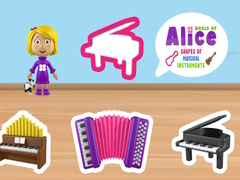 Spel Världen av Alice former av musikinstrument på nätet