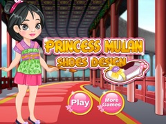 Spel Design av prinsessans Mulan skor på nätet