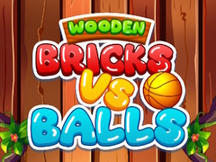 Spel Trästenar Mot Bollar på nätet