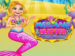 Spel Sjöjungfru Glitter Tårtmakare på nätet