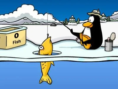 Spel Club Penguin: Isfiske på nätet