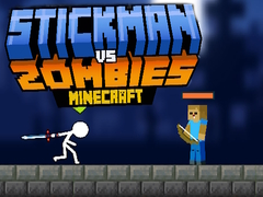 Spel Stickman mot Zombies Minecraft på nätet