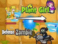 Spel Plantflickans försvar mot zombier på nätet
