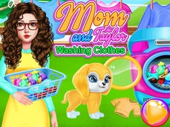 Spel Mamma och Taylor Tvättar Kläder på nätet