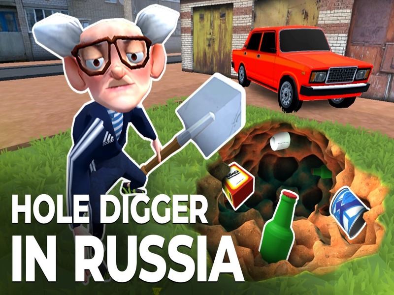Spel Gräva ett hål i Ryssland på nätet