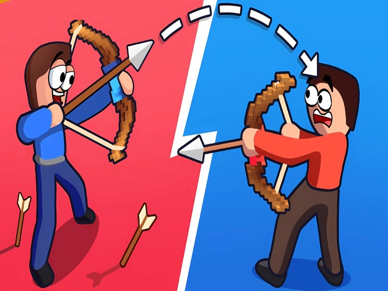 Spel Två bågskyttar: Bow Duel på nätet