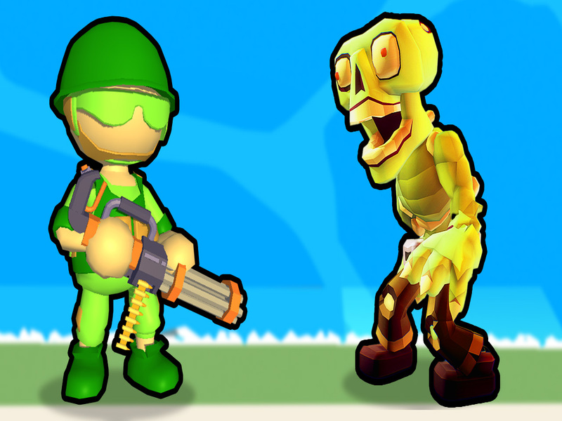 Spel Förstörelse av stickman zombie på nätet