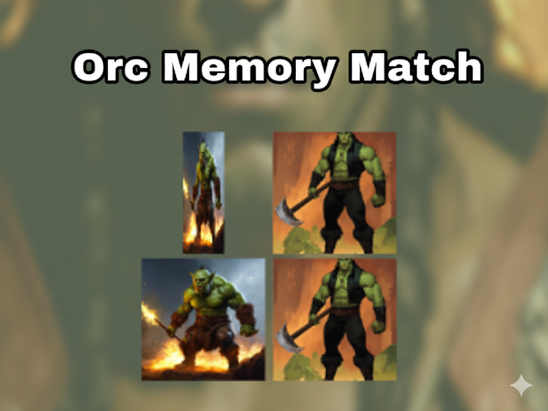 Spel ORC Memory Match på nätet