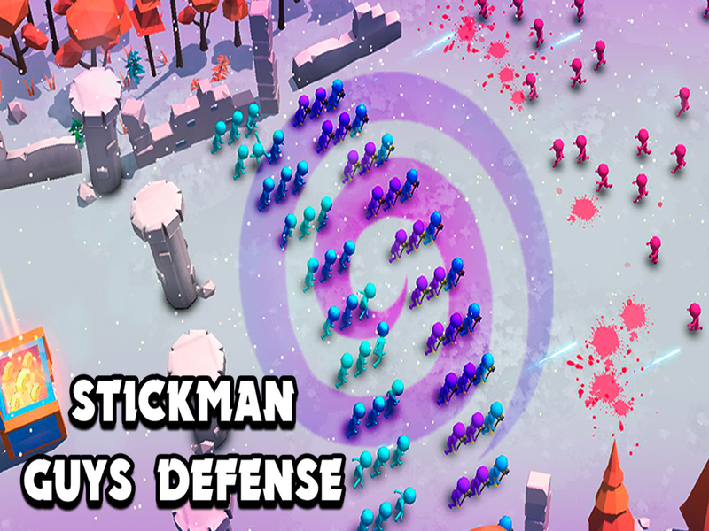 Spel Stickman killar försvar på nätet