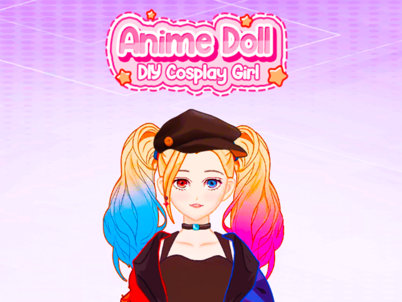 Spel Anime docka diy cosplay flicka på nätet