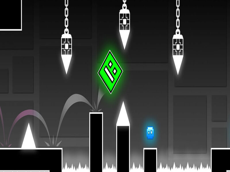 Spel Geometriplattform på nätet