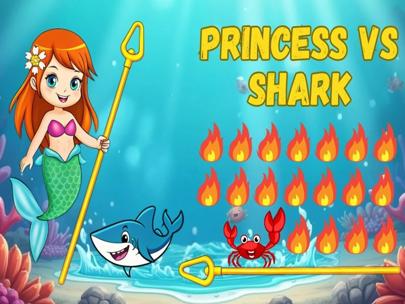Spel Prinsessa vs haj på nätet