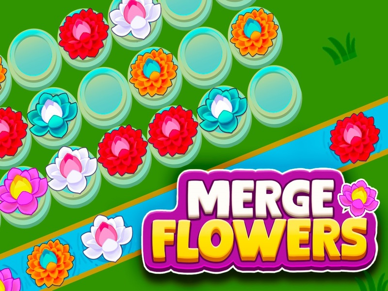 Spel Smälta samman blommor på nätet