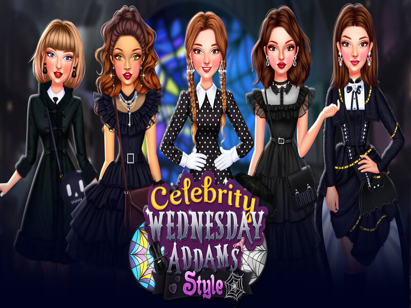 Spel Celebrity Wednesday Addams Style på nätet