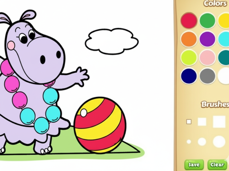 Spel Baby gårdsdjur målarbok för barn på nätet