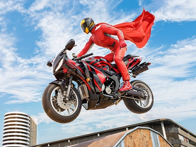 Spel Real Motorbike Super Hero Stunt 3D på nätet