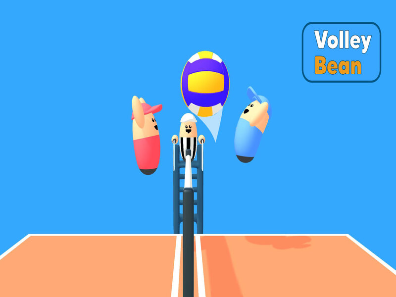 Spel Volleyböna på nätet