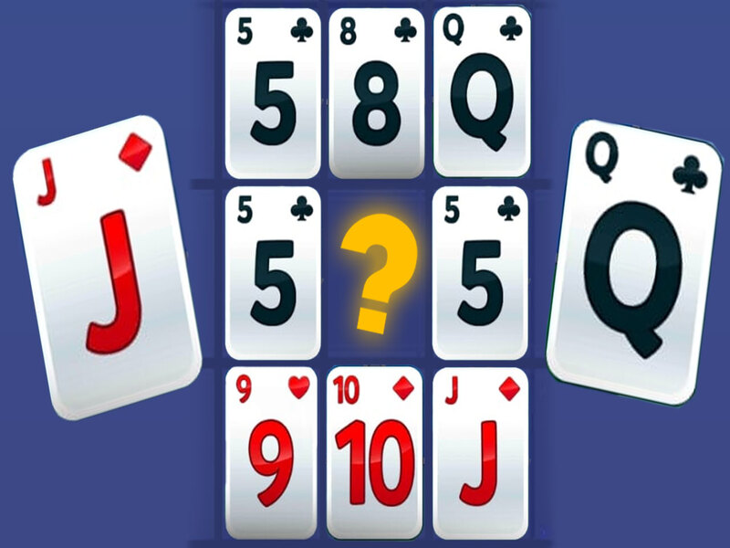 Spel Kort matchar pussel på nätet