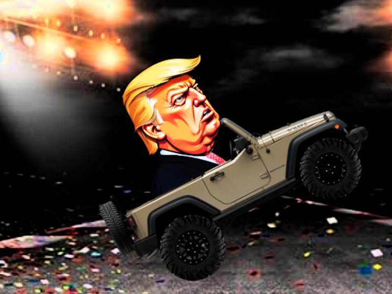 Spel Trump Wheelie Challenge på nätet