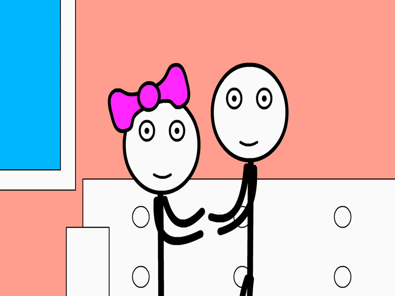 Spel Stickman fängelse och kärlek på nätet