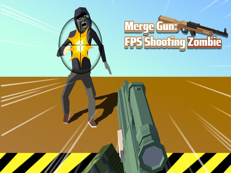 Spel Slå samman pistol FPS som skjuter zombie på nätet