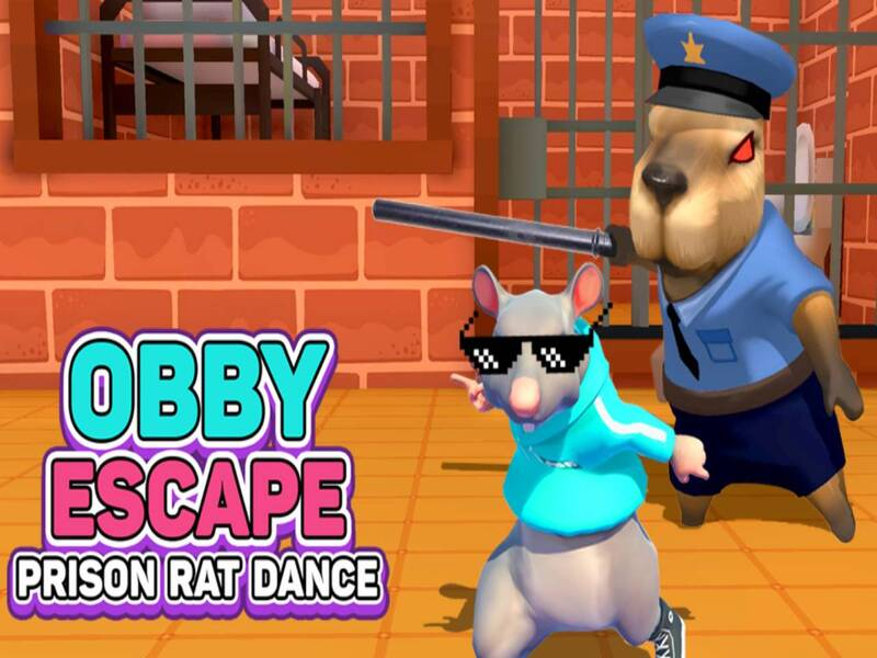 Spel Obby Escape: Prison Rat Dance på nätet