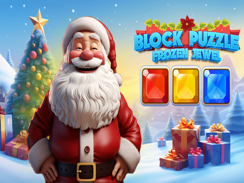 Spel Blockpussel fryst juvel på nätet