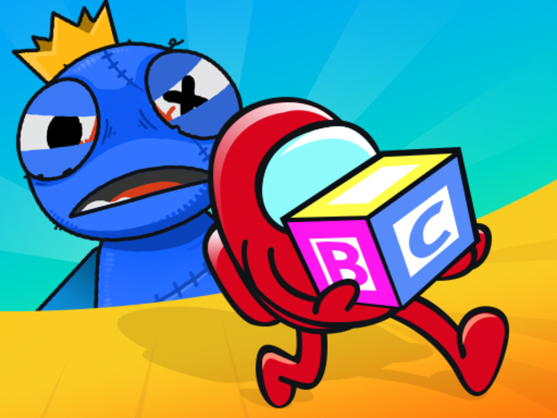 Spel Göm och söka blått monster på nätet