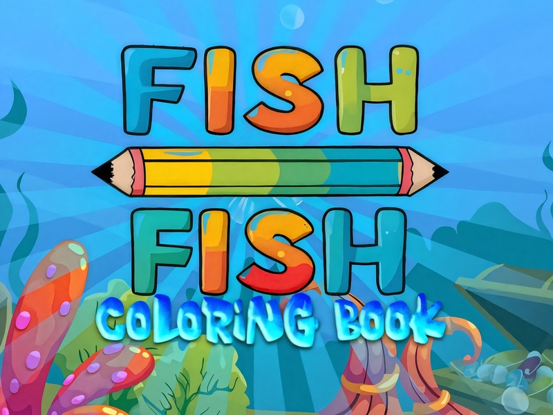 Spel Fiskfärgbok på nätet
