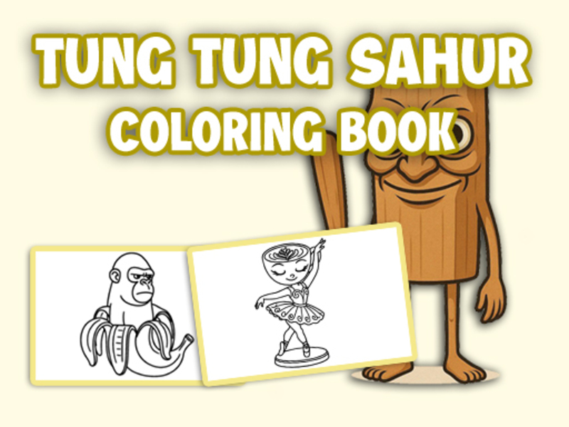 Spel Tung Tung Sahur målarbok på nätet