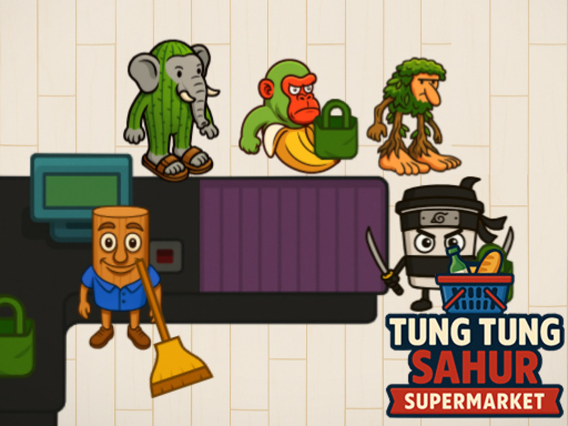 Spel Tung Tung Sahur Supermarket på nätet