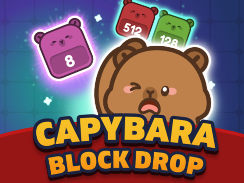 Spel Capybara block droppe på nätet