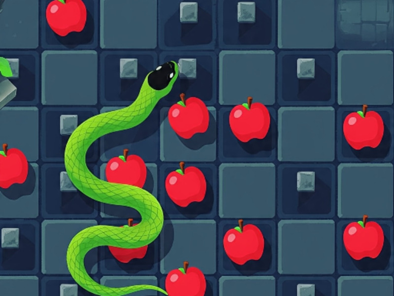 Spel Ormar äter block på nätet
