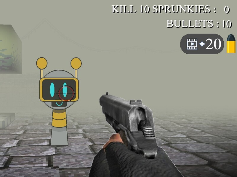 Spel Sprunki 3D -skytt på nätet