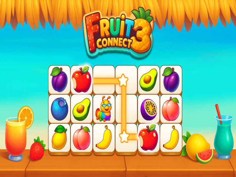 Spel Fruit Connect 3 på nätet