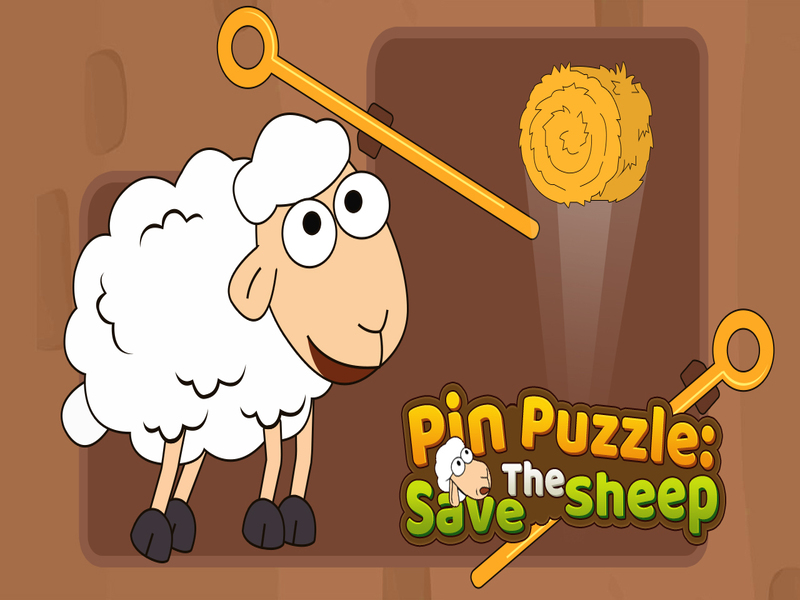 Spel Pin Puzzle Spara fåren på nätet