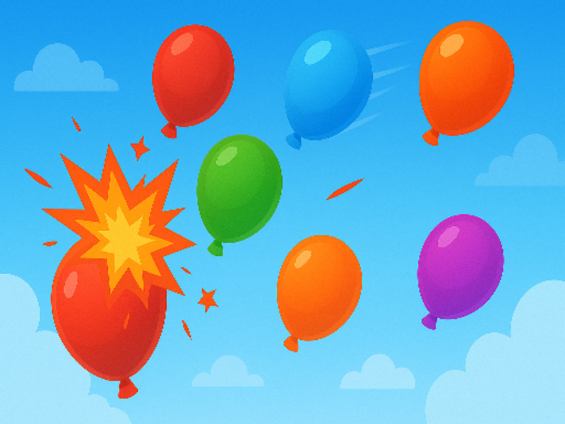 Spel Ballong pop frenesy på nätet