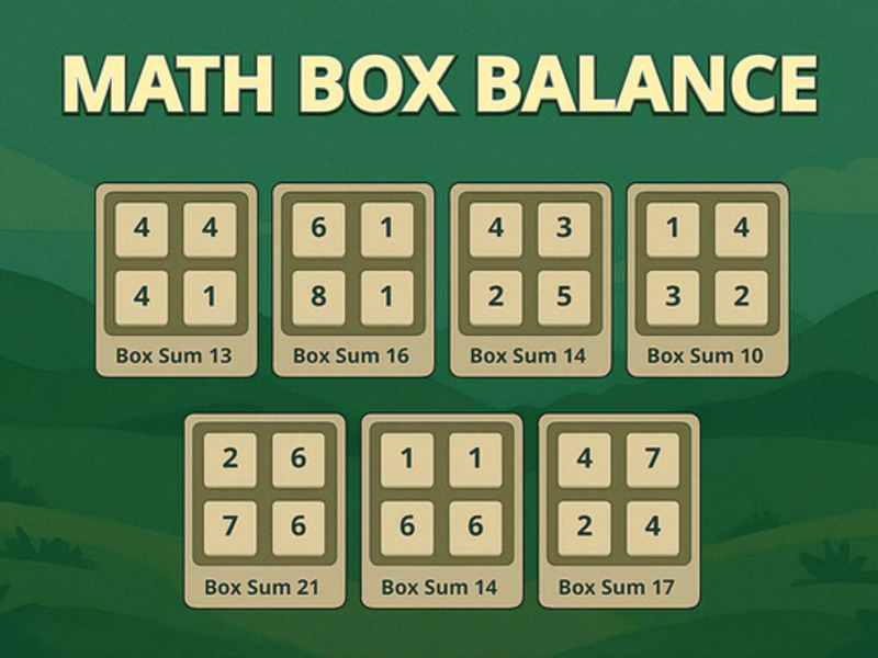 Spel Matematikbalans på nätet