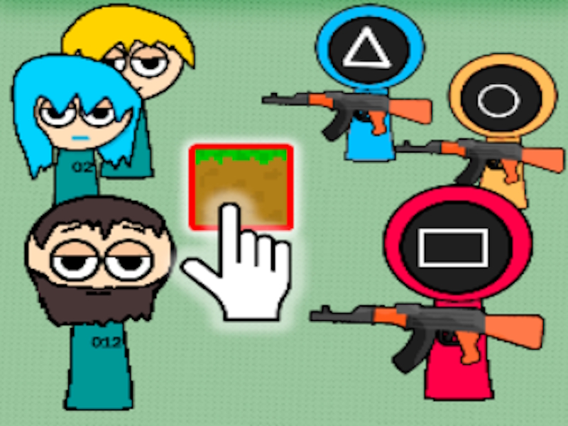 Spel Sandbox Squid Game skapa en utmaning på nätet