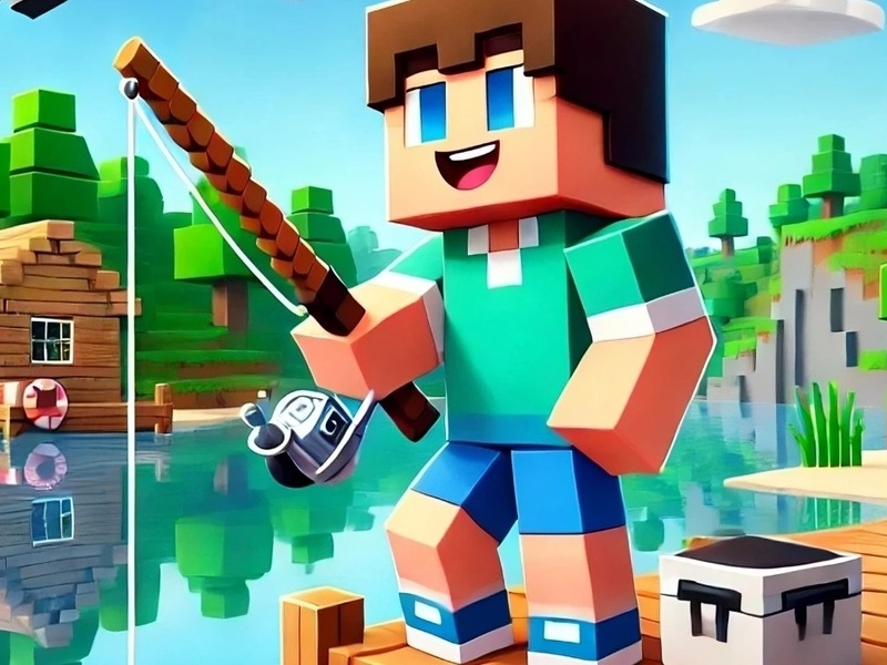 Spel Noob roligt fiske på nätet