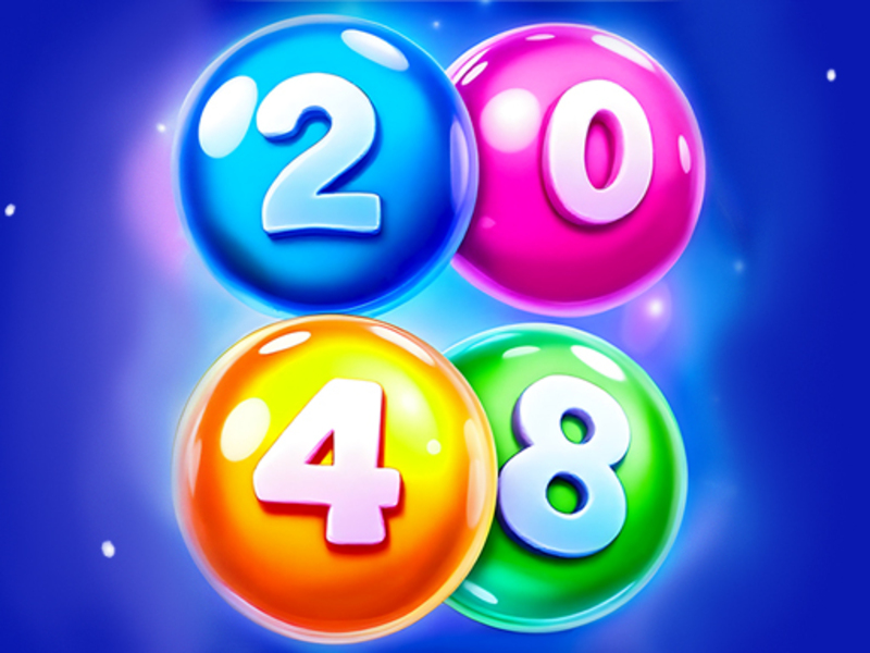 Spel 2048 matchbollar på nätet